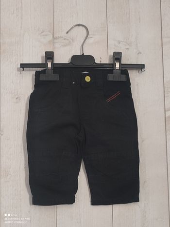 Jeans noir écriture DPAM taille 3 mois