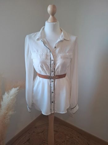 Chemise blanche transparente Kiabi taille S 36