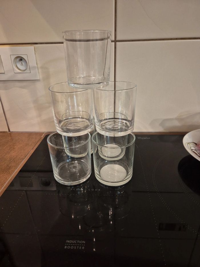 Lot de 7 pots en verre - photo numéro 4
