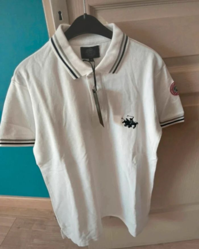 Polo blanc Manoukian