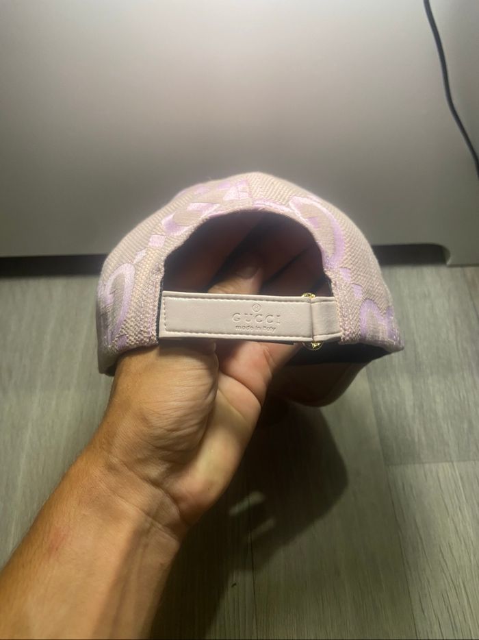 Casquette Gucci rose - photo numéro 4