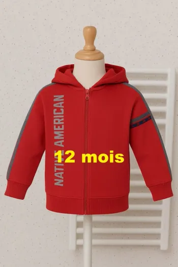 Veste avec capuche rouge Levi's Taille 12 mois