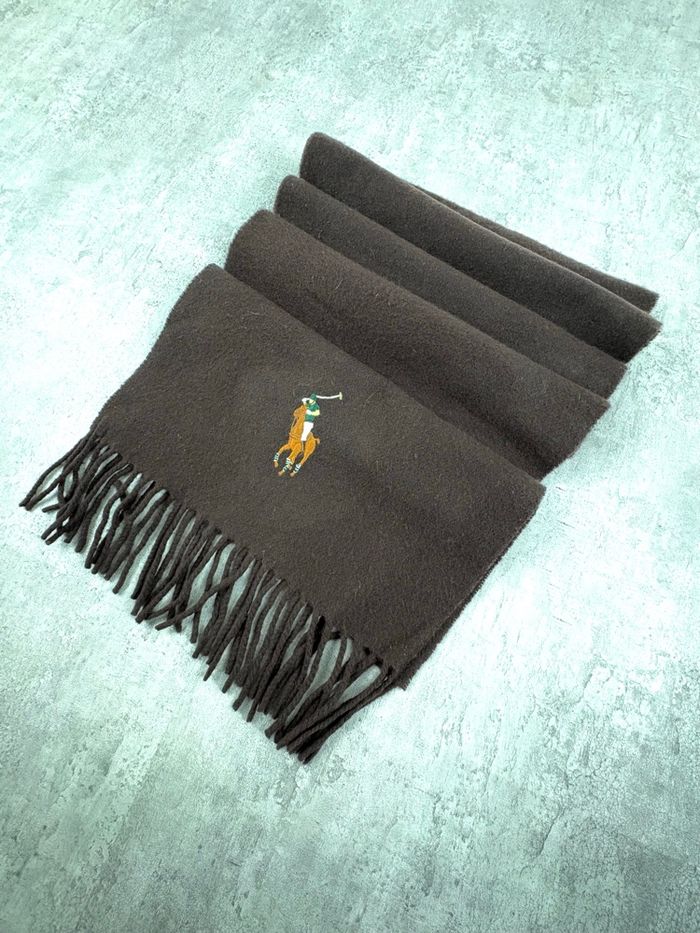 Écharpe Polo Ralph Lauren – 100 % laine - Marron - photo numéro 2