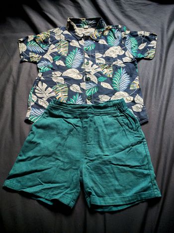 Ensemble 2 pièces short + chemise