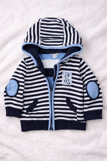 Veste à capuche rayée Orchestra 6 mois - très bon état