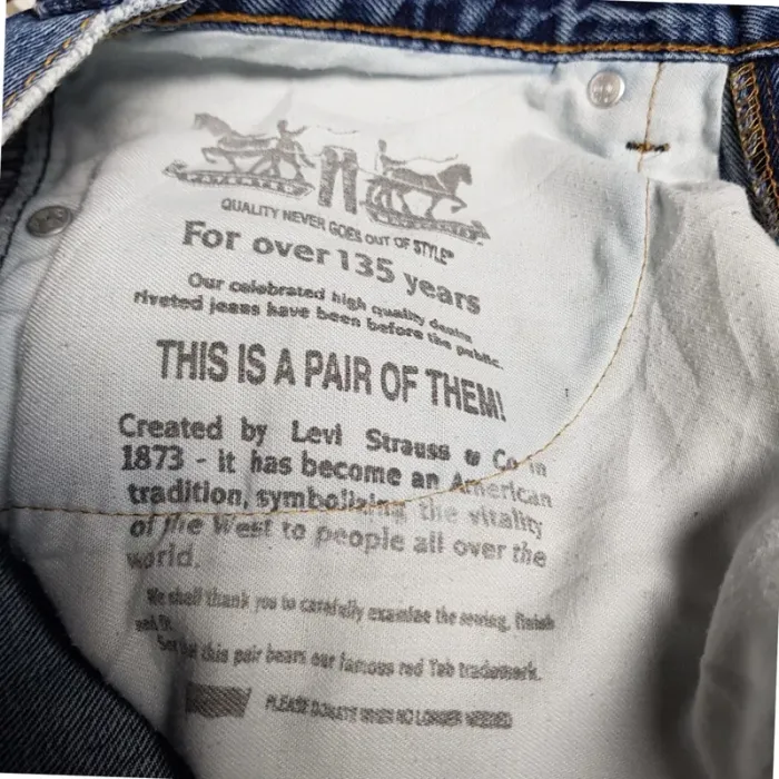 Jean Levi's 505 W34 L29 Bleu - photo numéro 9