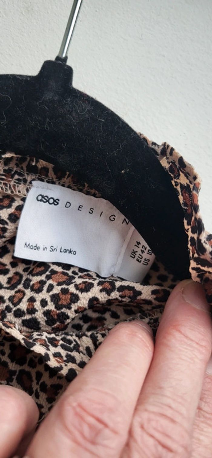 Robe manches longues motifs léopard panthère. Asos Design. L/XL. 40FR. 44IT. Neuve 🥰 - photo numéro 7