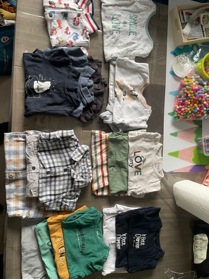 Lot tee shirt manches longues 3 mois