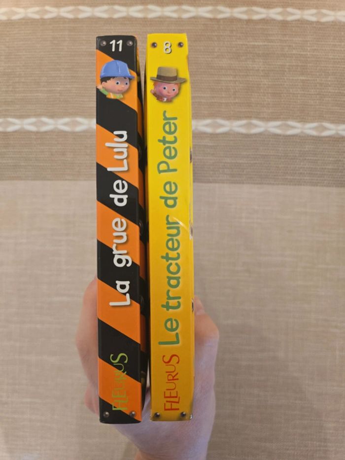 Lot livres P'tit Garçon La grue de Lulu et Le tracteur de Peter - photo numéro 3