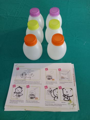 6 bouteilles pour yaourts à boire Lagrange