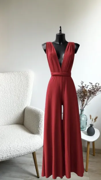 Sublime combinaison couleur bordeaux M positions taille unique