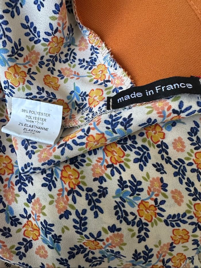 Blouse imprimée fluide Hippocampe- Taille 42 - Parfait état - photo numéro 4