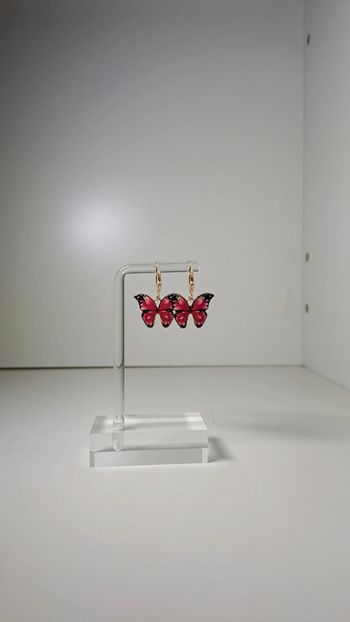 🦚Boucles d'oreilles papillon