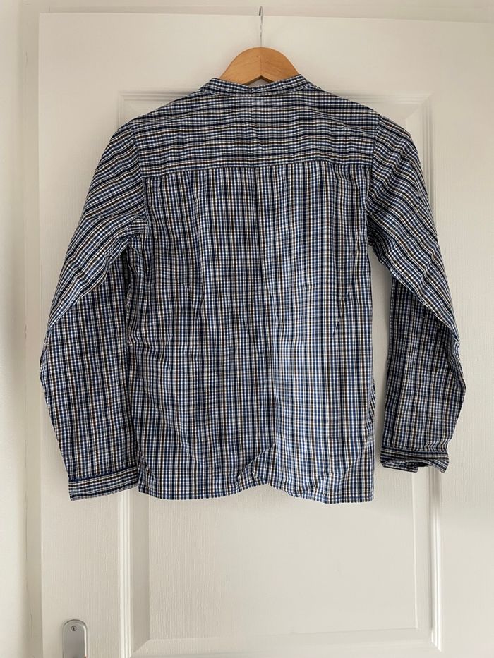 Chemise carreaux sans col - photo numéro 3