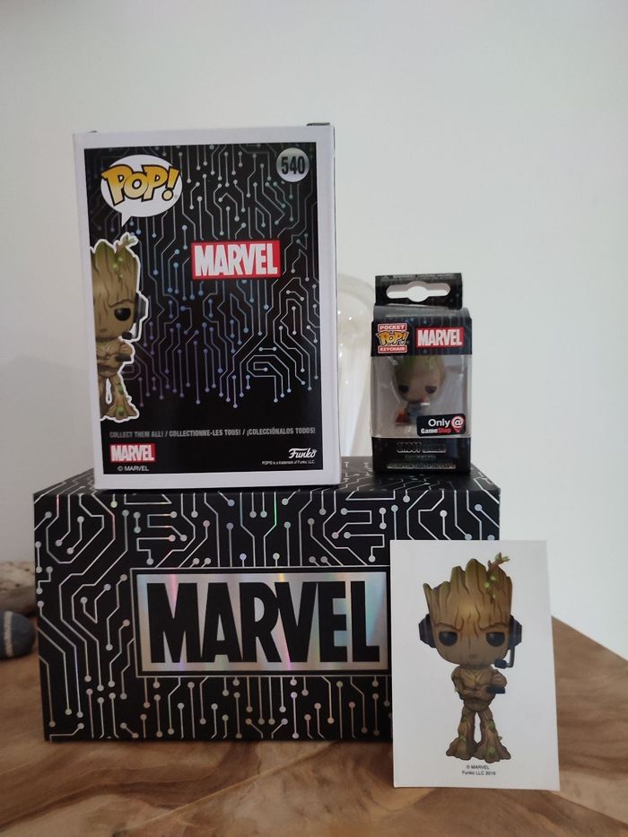 Box funko pop groot gamer chase - photo numéro 3