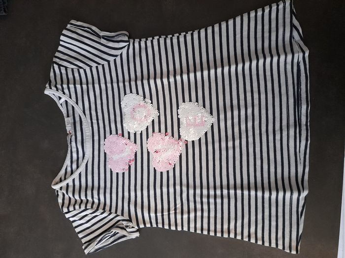 T-shirt manches courtes filles 5 ans - photo numéro 2