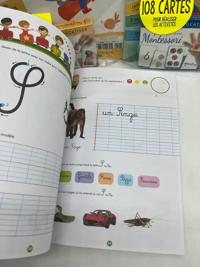 Lot de 3 livres d'activité Je fais seul Montessori ecriture je compte je lis Neuf - photo numéro 4