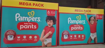 Couches pampers taille 5 et 6