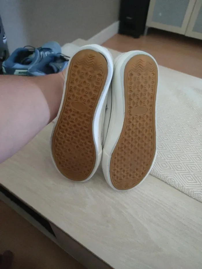 Baskets blanches le temps des cerises cuir 34 - photo numéro 4