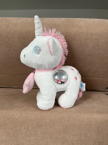 Peluche licorne bébé sensorielle TEX