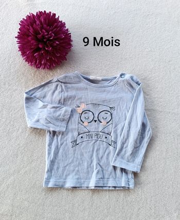 T-shirt bleu clair 9M
