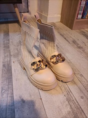 Bottines chaussettes femme