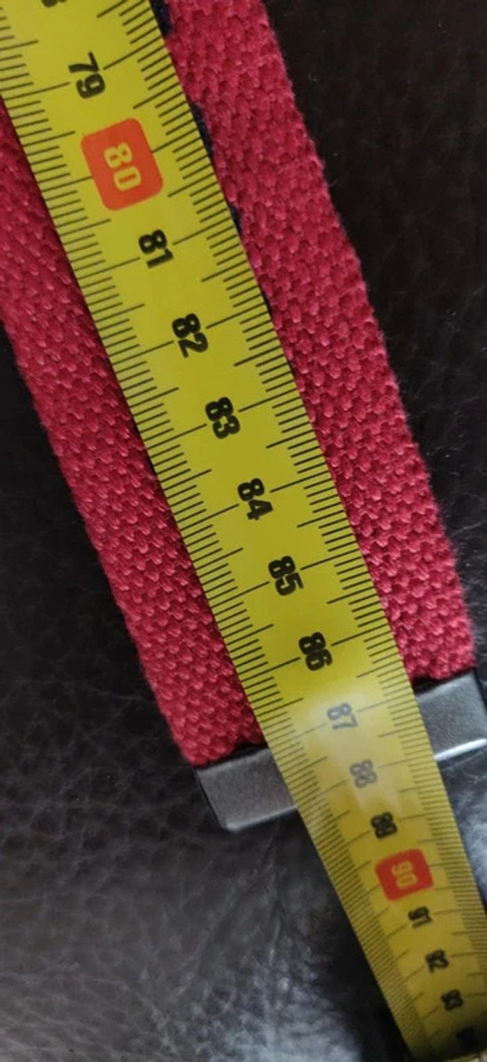 Ceinture toile rouge let's make rock - photo numéro 3