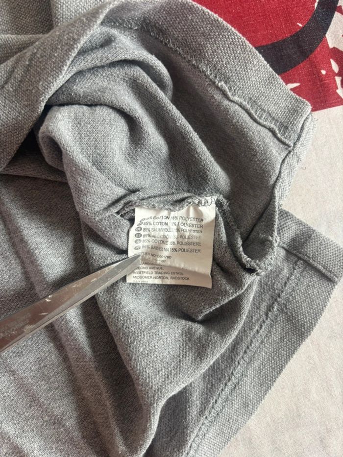 Polo Dickies taille S/M gris logo brodé blanc «sna » - photo numéro 10