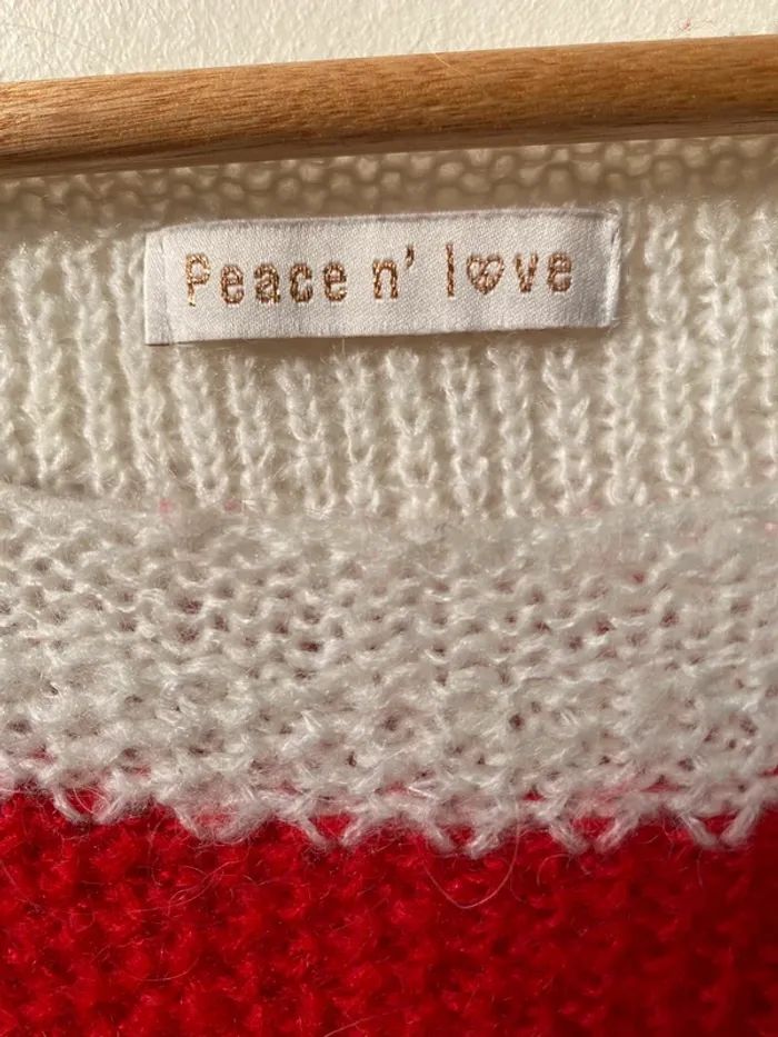Pull rayé Peace n’love - photo numéro 3