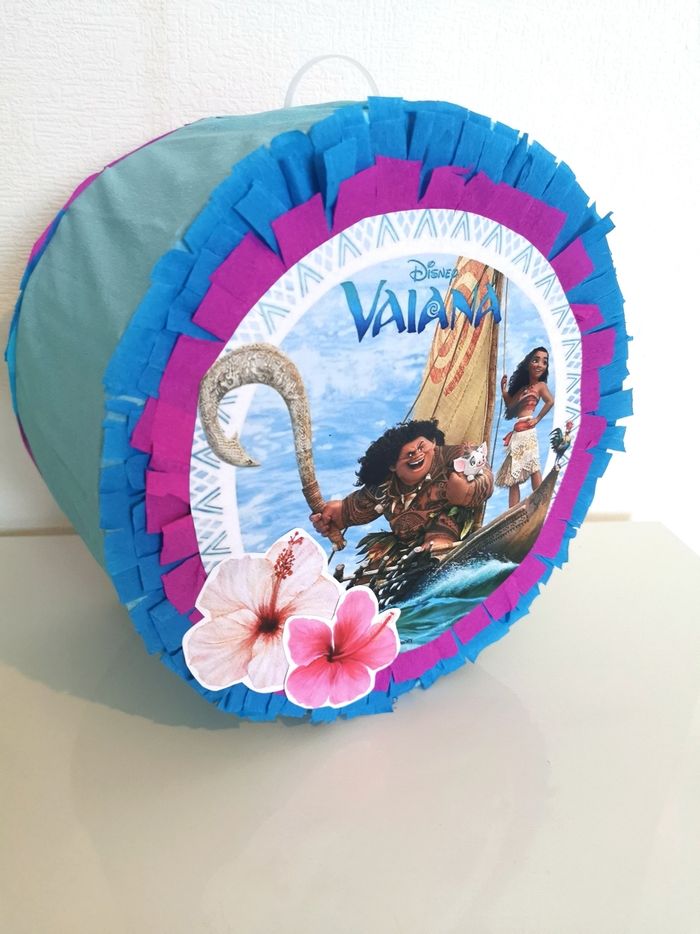 pinata Vaiana et Maui anniversaire fille
