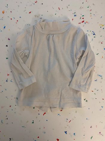 T-shirt manches longues col montant 9 mois Vertbaudet