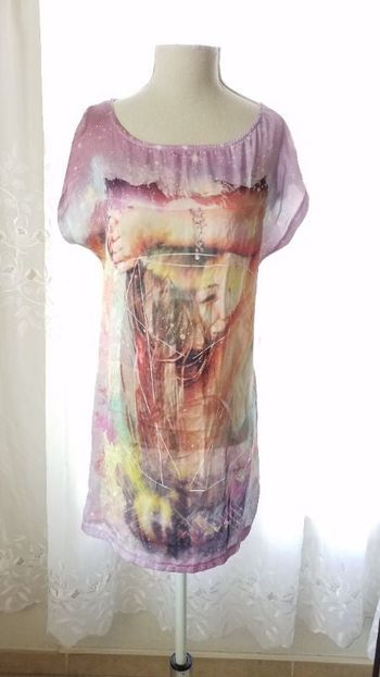 tee_shert long imprimé taille M bon état