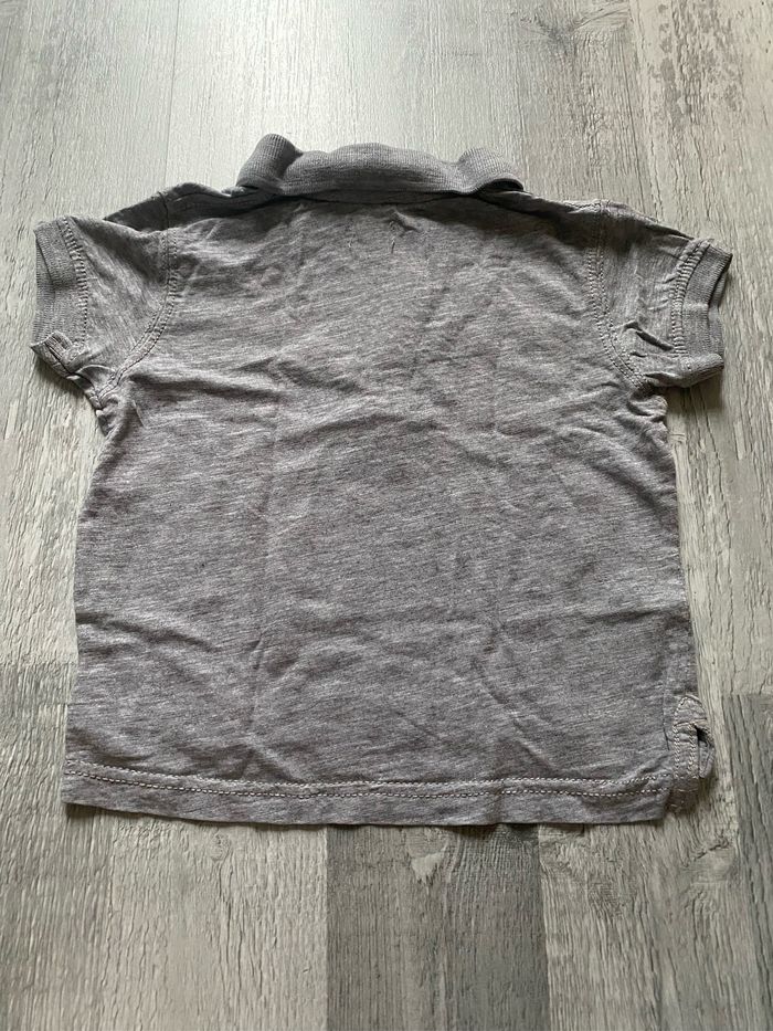 Polo manches courtes gris 24 mois - photo numéro 2