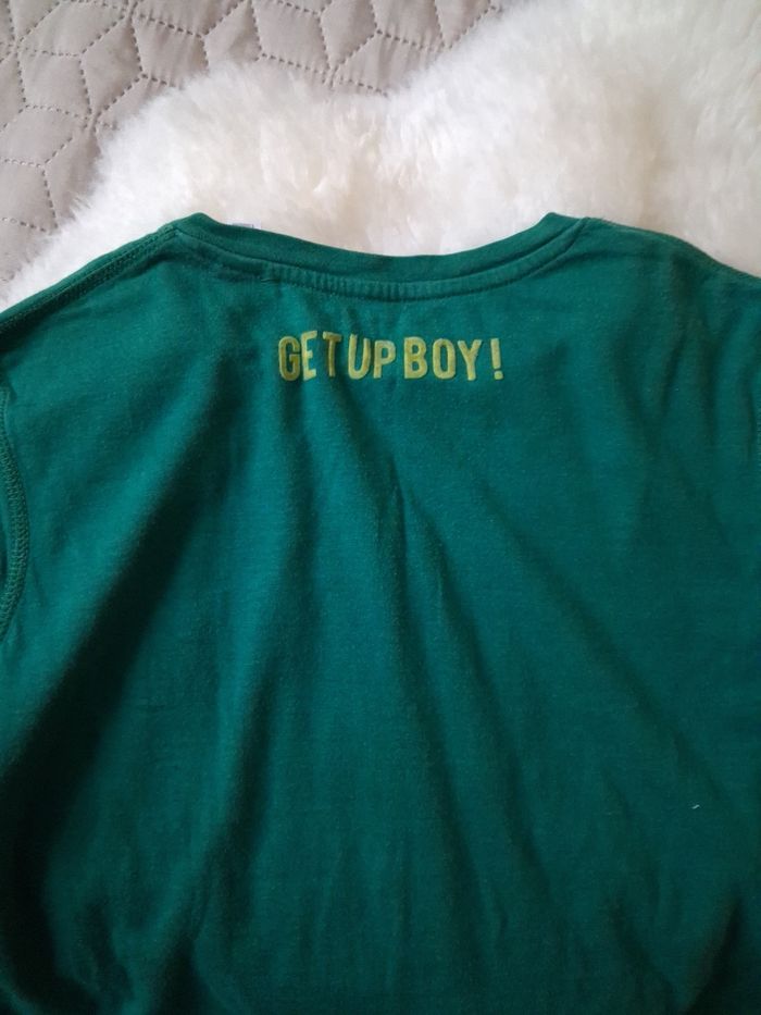 T-shirt garçon manches longues verte 12 ans - photo numéro 5