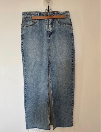 Jupe en jean longue à fente