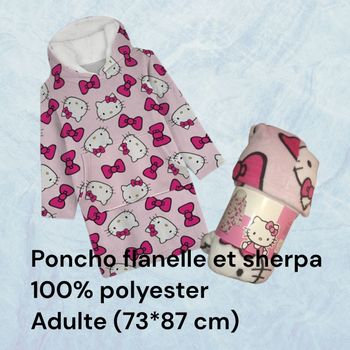 Poncho polaire hello kitty