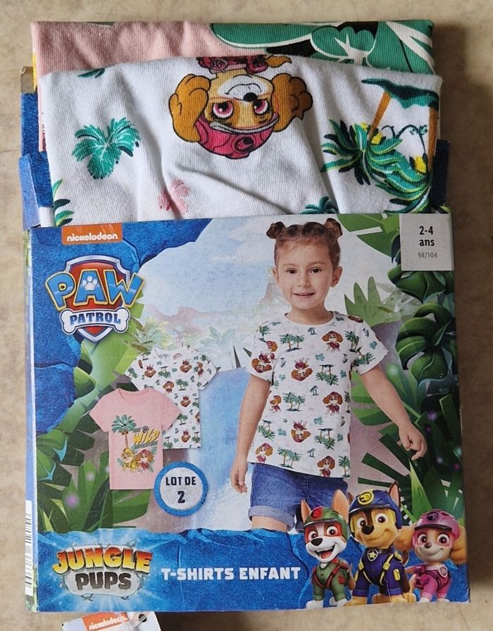 Lot de 2 tee shirts Pat patrouille