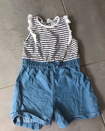 Tunique short débardeur légère 12 - 18 mois