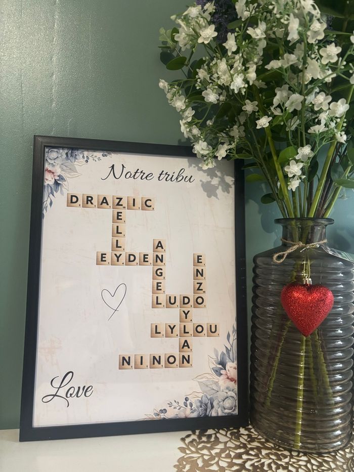 Cadre Scrabble famille personnalisé - photo numéro 5