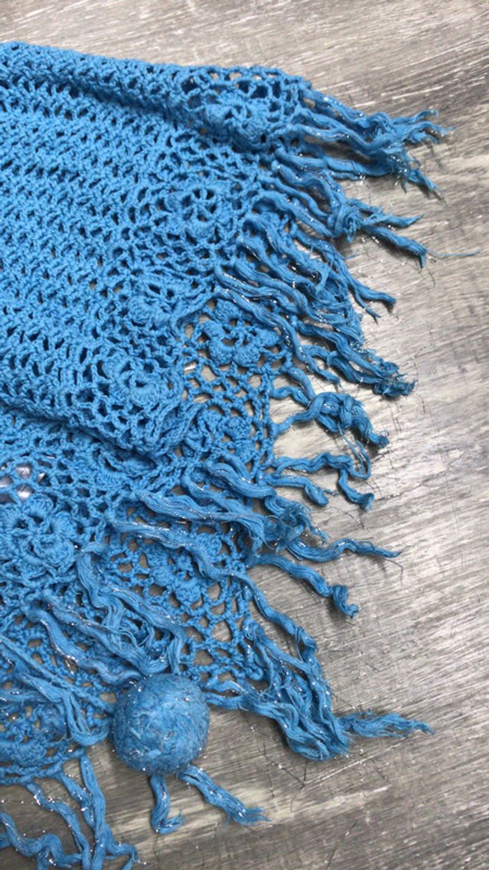 Pancho bleu clair - photo numéro 3