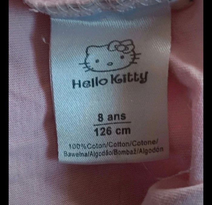 Magnifique t-shirt hello kitty de couleur rose 8 ans - photo numéro 3