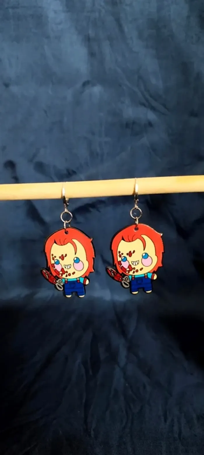 Boucles d'oreilles Chucky - photo numéro 2
