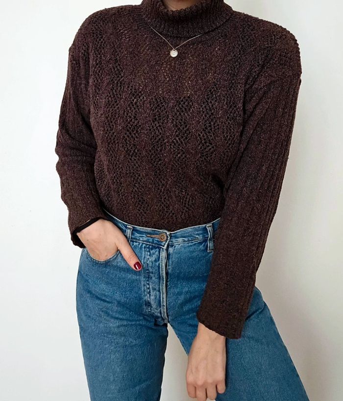 Pull ajouré vintage