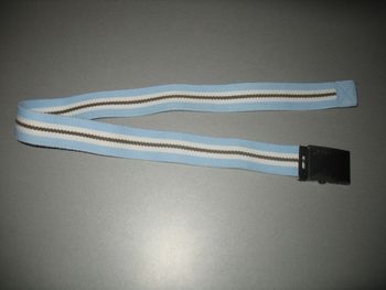 CEINTURE BLEU CLAIR TISSU GARÇON "H&M" - 72 CM - n°08