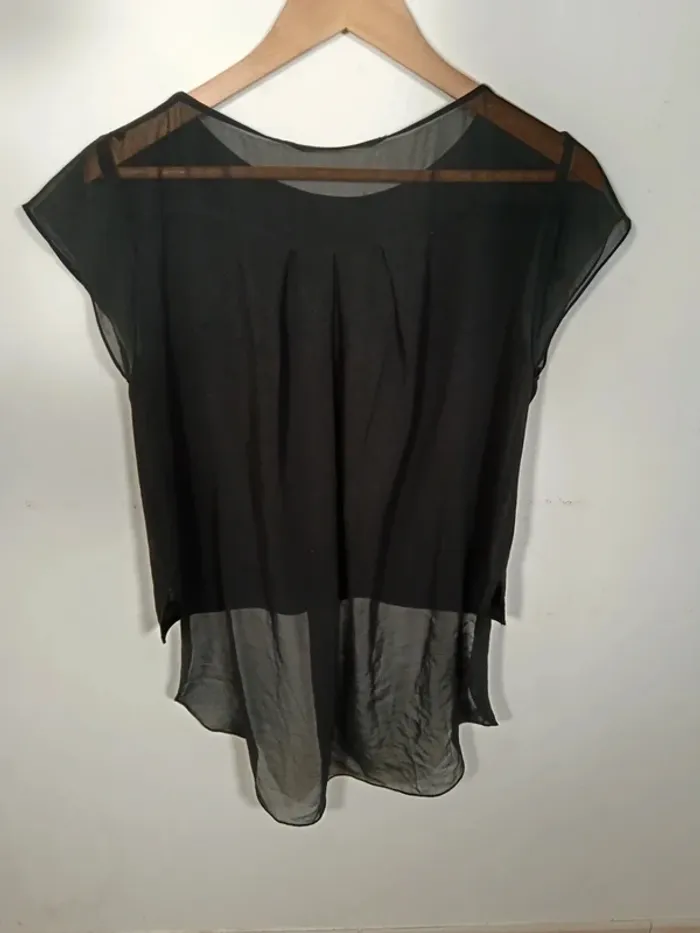 C12 blouse noir Zara S - photo numéro 2