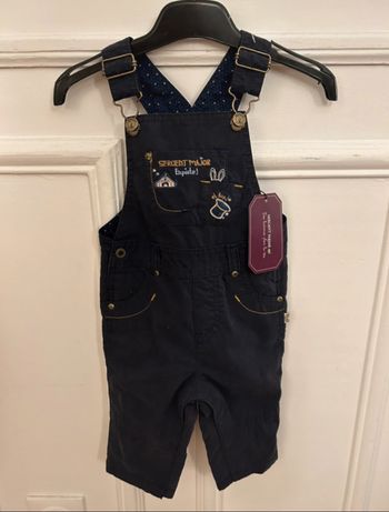 Salopette bébé marine Sergent Major