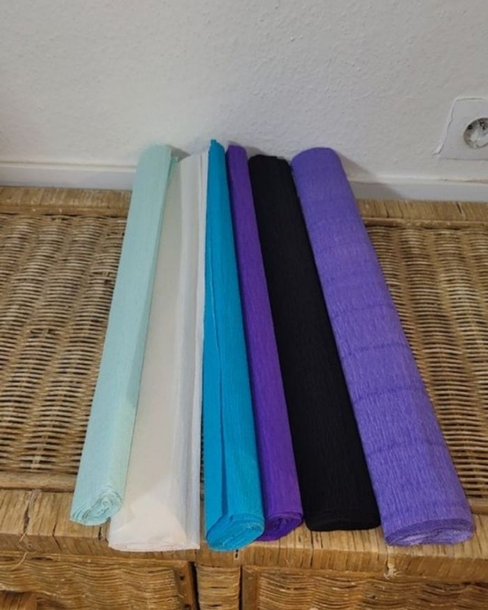 Lot 6 Rouleaux papier crépon 230 * 50 cm
