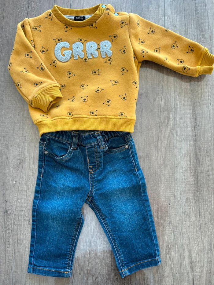 Ensemble jean pull 6 mois
