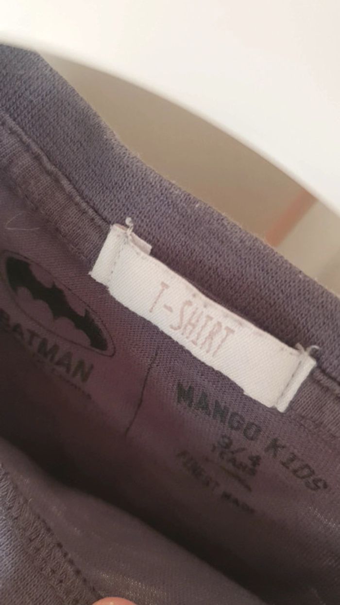 T shirt batman manches longues 3-4 ans - photo numéro 2