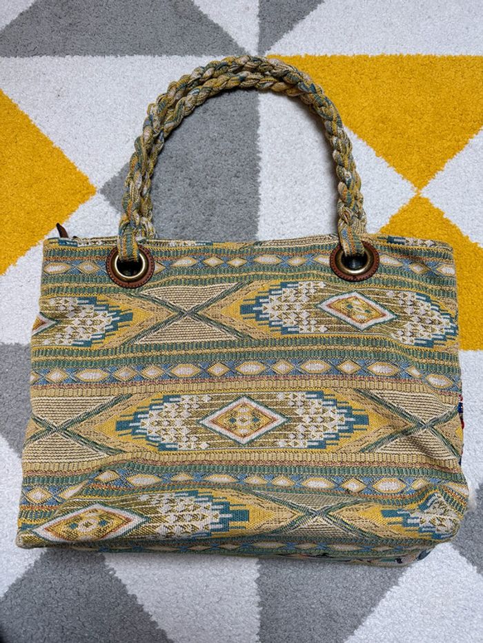 Sac fourre-tout vintage en tissu Micussi - photo numéro 2